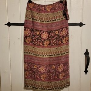 Charter Club Skirt Wrap Floral Size 8